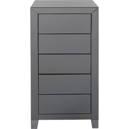 Komoda 5-szufladowa LUXURY PUSH - szary