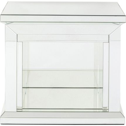 Dekoracja w kształcie kominka CRYSTAL - lustrzany