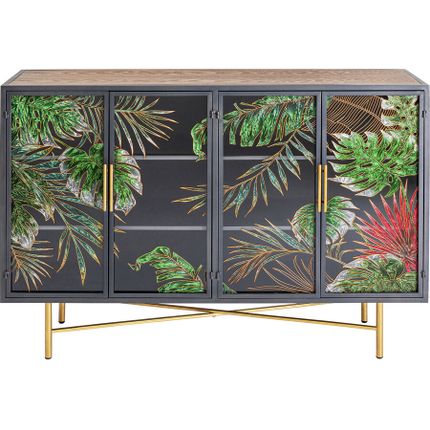 Komoda 4-drzwiowa JUNGLE - multikolor