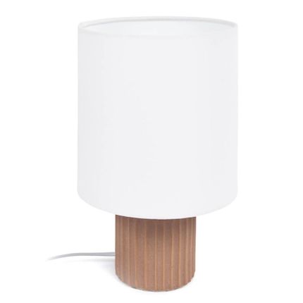 Lampa stołowa ESHE - biały/terakota