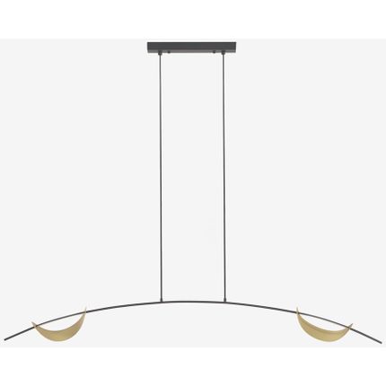 Lampa wisząca LED ANATOLIA - czarny/złoty