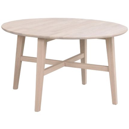 Stolik kawowy okrągły FILIPPA Ø90x52 cm - dąb bielony