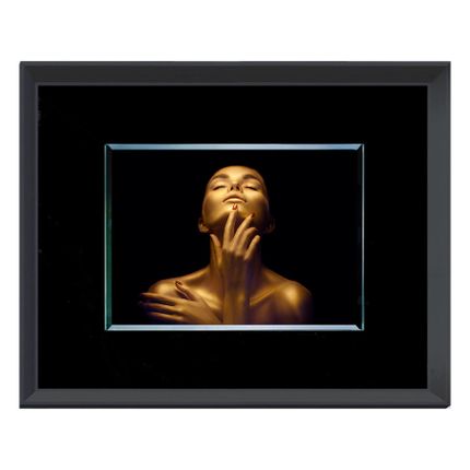 Obraz złota postać kobiety III S72996 80x60 cm