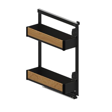 Cargo Mini Boczne Prawe MAXIMA PURO 15 cm + prowadnica Rejs - czarny/dąb
