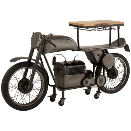 Barek metalowy MOTORCYCLE - czarny