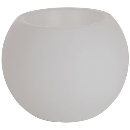 Donica ogrodowa z oświetleniem LED Ø56x43 - biały