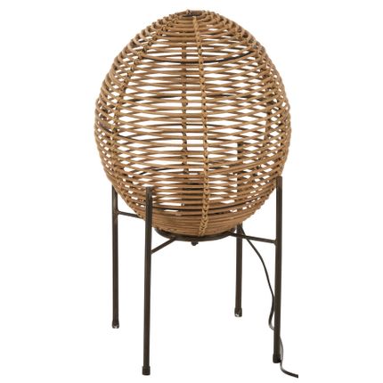 Lampa stołowa metalowa czarna Ø30x53 cm