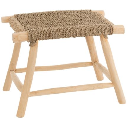 Taboret drewniany TIMO 60 cm - naturalny