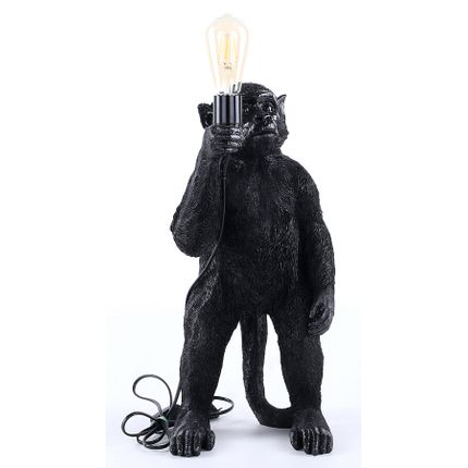 Lampa stołowa czarna 27x55 cm