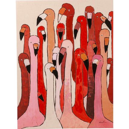 Obraz na płótnie FLAMINGO MEETING 90x120