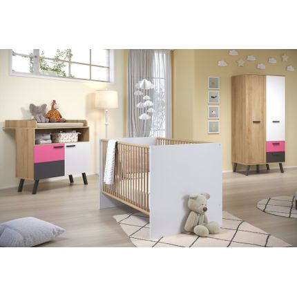 Zestaw mebli dziecięcych MATS BABY 02 - buk bianco/biały