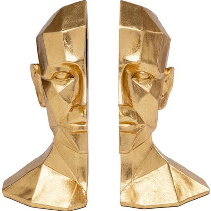 Podpórki na książki FACE - złoty
