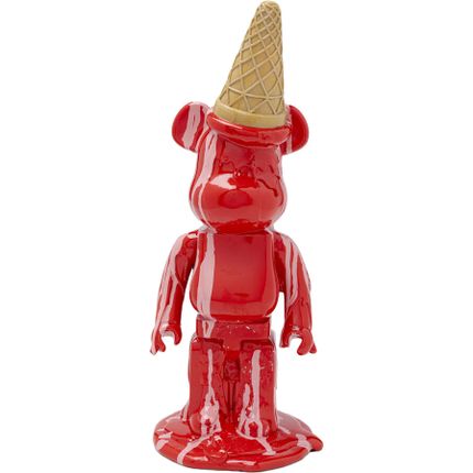 Figurka dekoracyjna GELATO BEAR 40 - czerwony