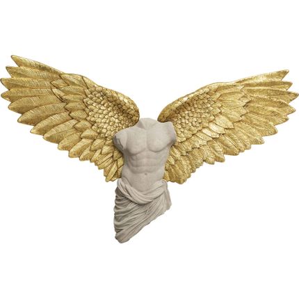 Dekoracja ścienna GUARDIAN ANGEL MALE 124x71 - beżowy/złoty