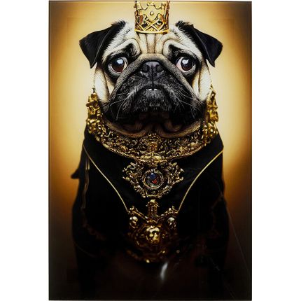 Obraz szklany PRINCE PUG 40x60