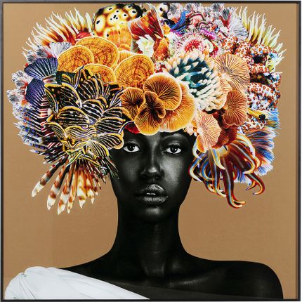 Obraz FLOWER HAIR 120x120