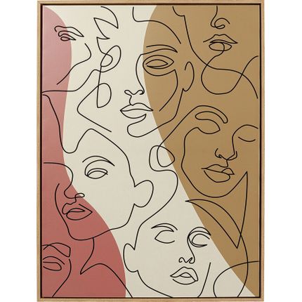 Obraz FACCIA ARTE TRI COLORE 90x120