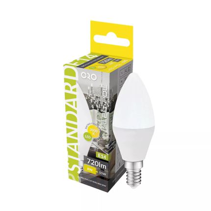 Żarówka ORO TOTO - biały / E14 / 8 W / 720 lm / barwa ciepła