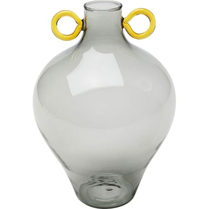 Wazon szklany AMORE HANDLE 23 - szary