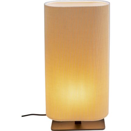 Wysoka lampa stołowa FACILE - beżowy/czarny