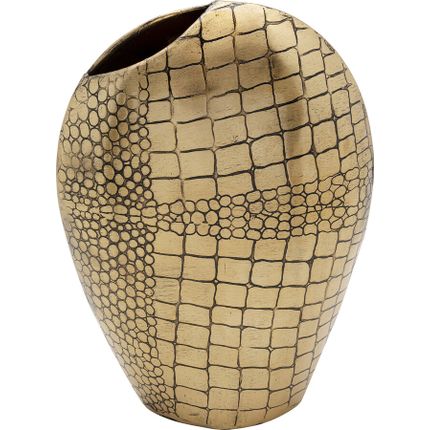 Wazon stalowy SERPENTE 21 cm - złoty