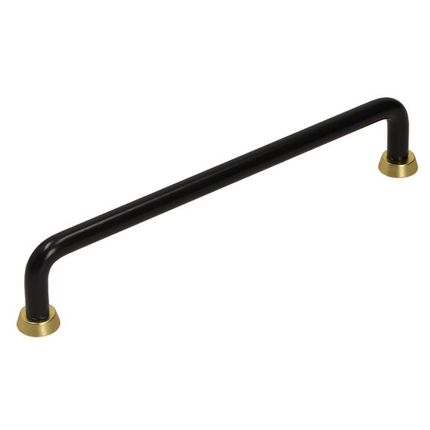 Uchwyt US18 - czarny mat, złoty / rozstaw 160 mm