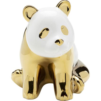 Figurka dekoracyjna SITTING PANDA - złoty