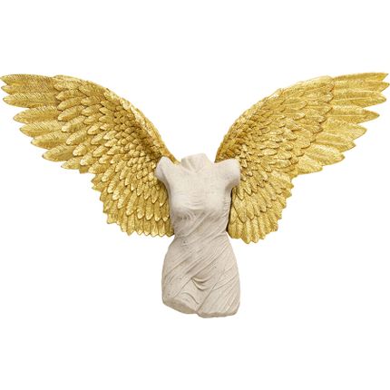 Dekoracja ścienna GUARDIAN ANGEL FEMALE 124x71 - beżowy/złoty