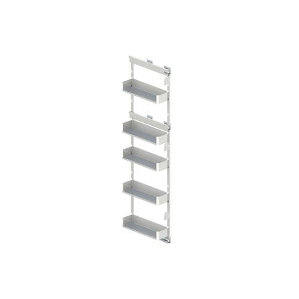 Cargo Maxi Boczne Prawe MAXIMA PURO 15 cm / 5 półek + prowadnica Rejs - biały/bezbarwny
