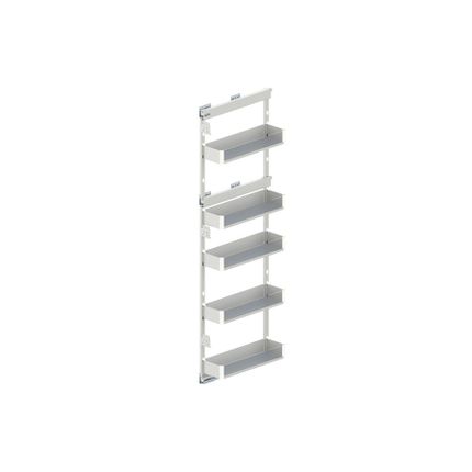 Cargo Maxi Boczne Lewe MAXIMA PURO 20 cm / 5 półek + prowadnica Rejs - biały/bezbarwny