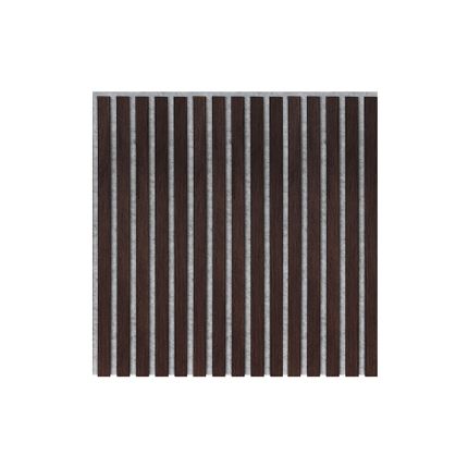 Lamele na filcu WOODLINE 600x600 D - szary / dąb ciemny