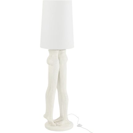 Lampa podłogowa Couple awangardowa biała duża 155x36 cm