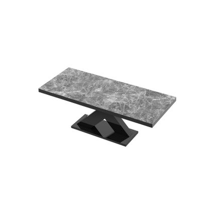 Stół rozkładany XENON 160 - venatino dark mat/czarny połysk