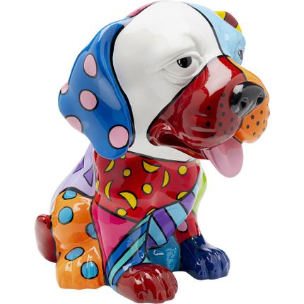 Figurka dekoracyjna DOG PATCHWORK - multikolor