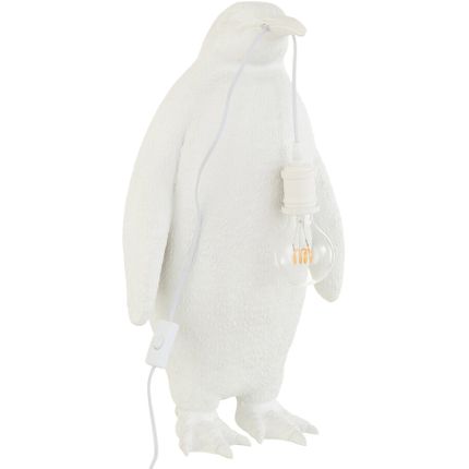 Lampa stołowa pingwin biała duża 31x59 cm