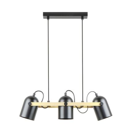 Lampa wisząca FATI A8163-3A - czarny mat/złoty