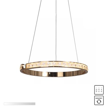 Lampa wisząca MURIEL MD4996-1-3GBD - czarny/złoty