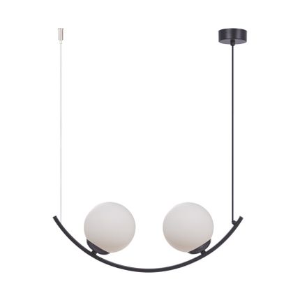 Lampa wisząca WAVE 1 5012 - czarny/biały