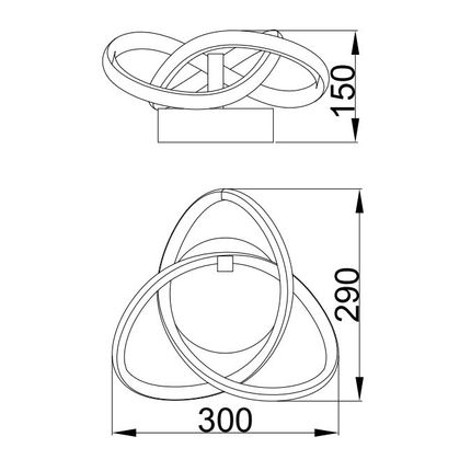 Lampa sufitowa INDIGO MX9717-1-3BCD - czarny chrom