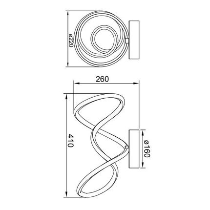 Lampa sufitowa CLINT MX6347-1-3BT - czarny