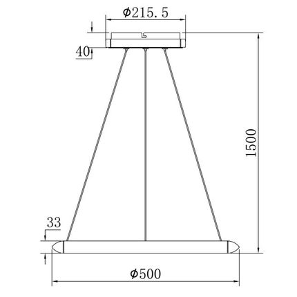 Lampa wisząca NEWA 11677 - biały/srebrny