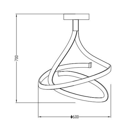 Lampa sufitowa VISO MX9932-2-3BD - czarny
