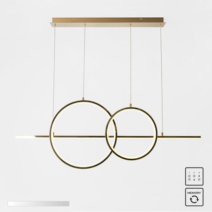 Lampa wisząca CHOLET MD7358-2A-3GT - złoty