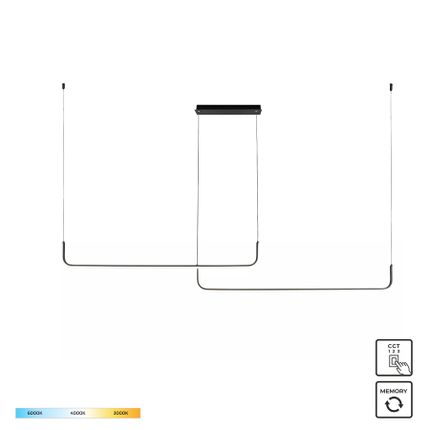 Lampa wisząca RIKE 2023199-BK - czarny
