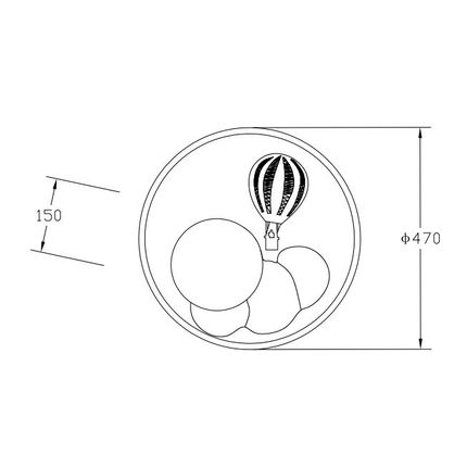Lampa sufitowa FOCUS MX4148-1-DWFD - biały