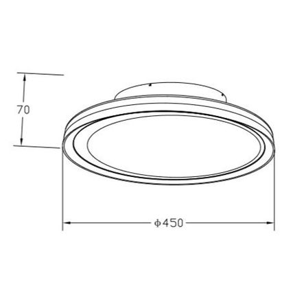 Lampa sufitowa APART MX4168-1-3WGT - złoty