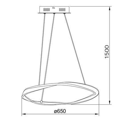 Lampa wisząca GIRONA MD9190-1M-3NT - piaskowy nikiel