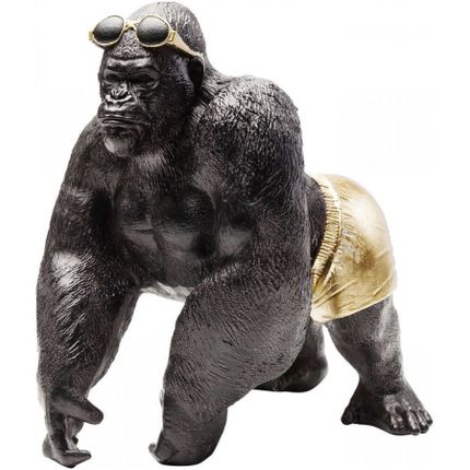 Figurka dekoracyjna MONKEY BEACH 30 - czarny