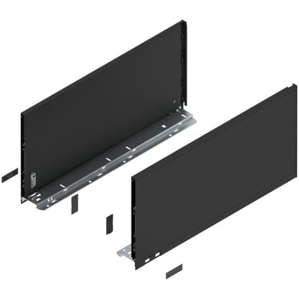Bok szuflady LEGRABOX, wysokość F (241 mm), dł.=500 mm, lewy/prawy, do LEGRABOX pure+czarny mat*P/U: 1/5