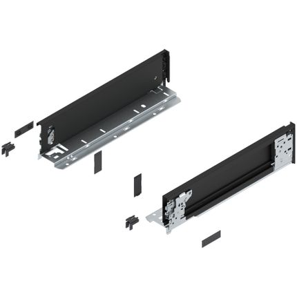 Bok szuflady LEGRABOX (wewnętrzny), wysokość M (90.5 mm), dł.=350 mm, lewy/prawy, do LEGRABOX pure+czarny mat*P/U: 1/5